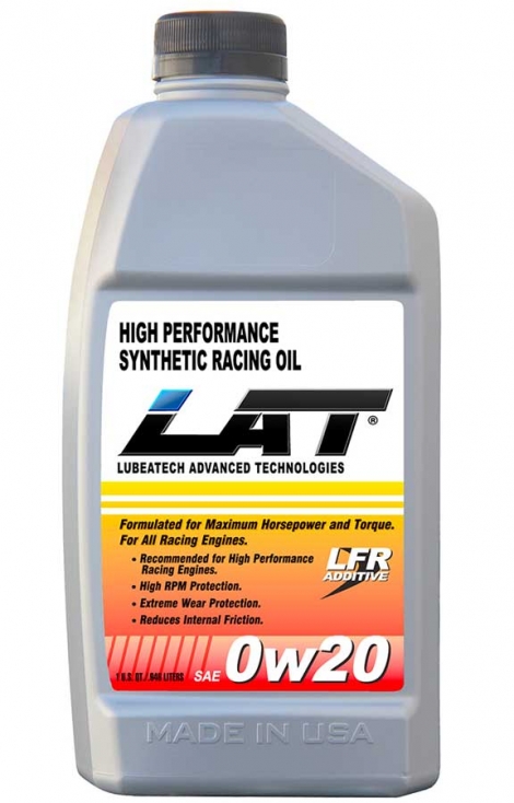 LAT 0w20 SAE Synthetic Racing Oil